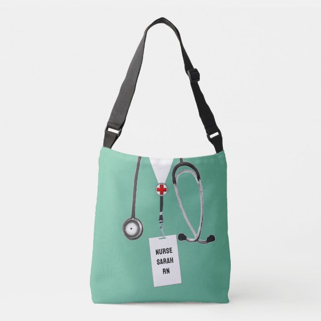 Ajustável Bolsa transversal única para enfermeira (Frente)