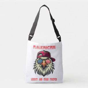 Ajustável EUA Flag Legal Bald Eagle EUA Bolsa