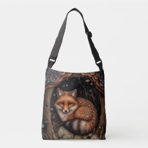 Ajustável Fox Crossbody Bolsa