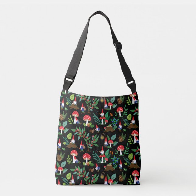 Ajustável Gnomos Whimsical na natureza, bolsa (Frente)