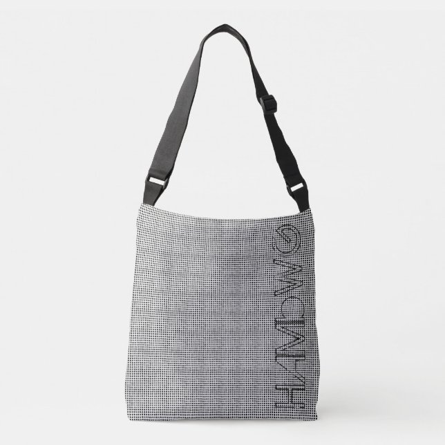 Ajustável HAMbWG Cross Body Bag ou Bolsa - Preto e qualquer  (Frente)