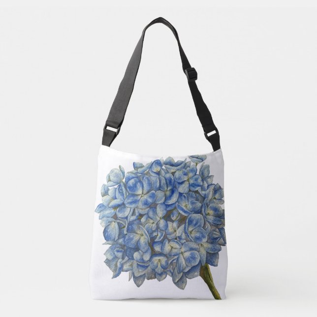Ajustável Hydrangea Crossbody Bolsa  (Frente)