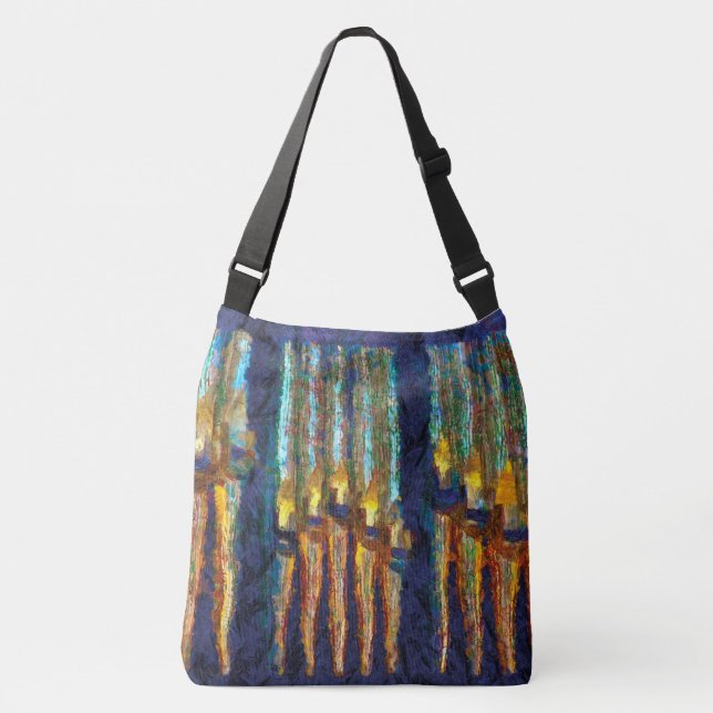 Ajustável impressão bolsa com tubos de abstrato (Frente)