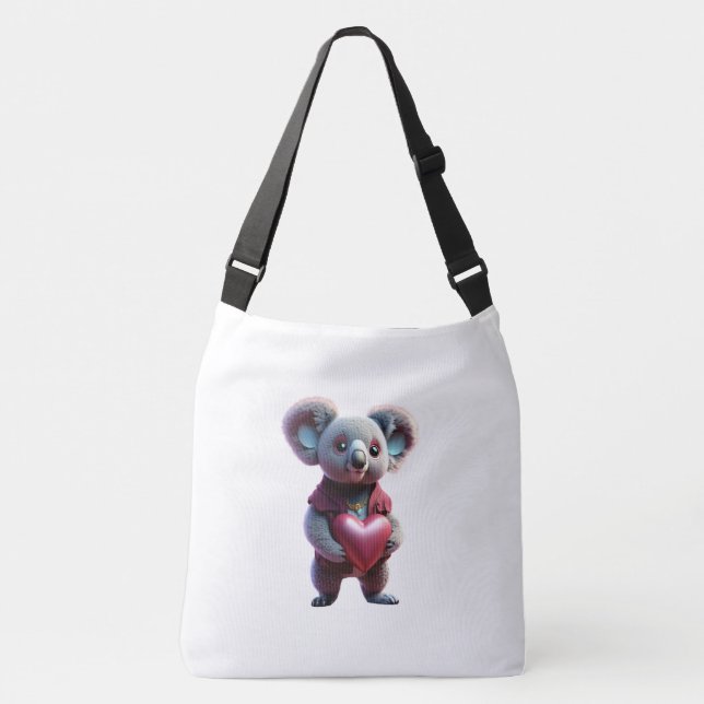 Ajustável Koala Cuddle Bliss - Cross-Body Bag Bolsa (Frente)