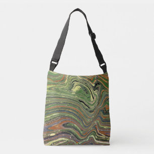 Ajustável Mad Love 1 Bolsa Verde Selvagem Abstrata