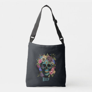 Ajustável Nome Personalizado Bolsa de Açúcar Crânio de Bolsa
