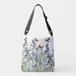 Ajustável O bolsa do jardim da íris dos pássaros do colibr
