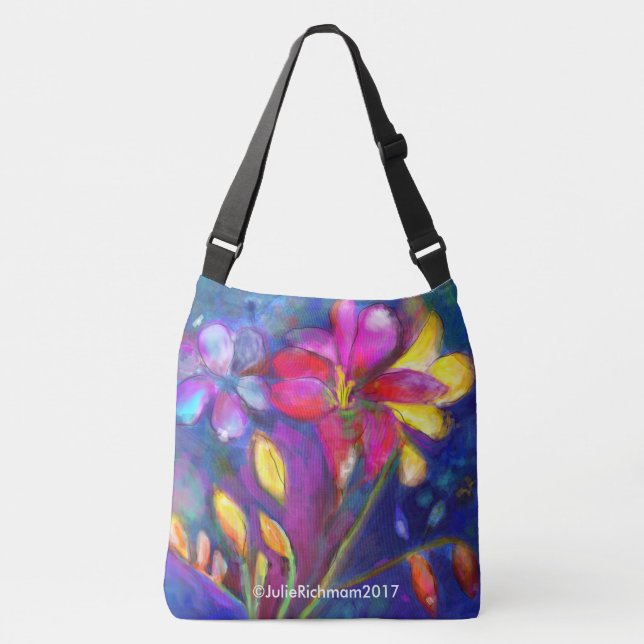 Ajustável O bolsa floral do Freesia bonito (Frente)