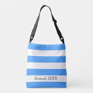 Ajustável O bolsa listrado personalizado dos azul-céu