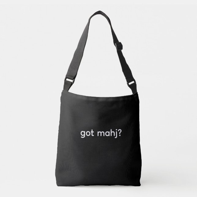 Ajustável pegou mahj? Bolsa transversal Mahjongg (Frente)