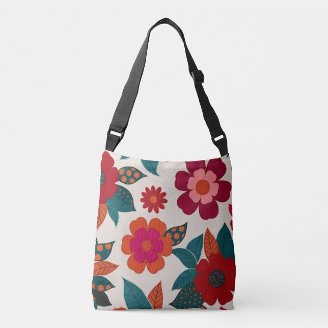 Ajustável Poppy Crossbody Bolsa (Frente)