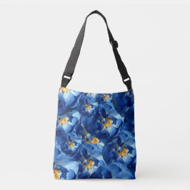 Ajustável Rosas azuis Padrão Floral Bolsa