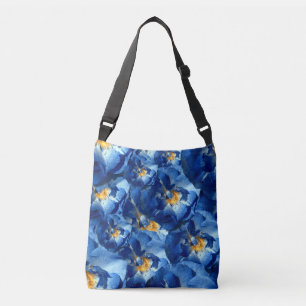 Ajustável Rosas azuis Padrão Floral Bolsa