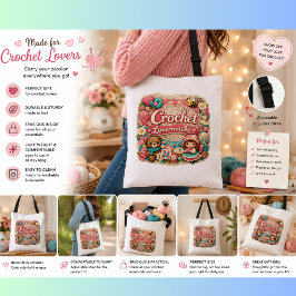 Ajustável Saco de Croché para Amantes | Bolsa de Presente pa