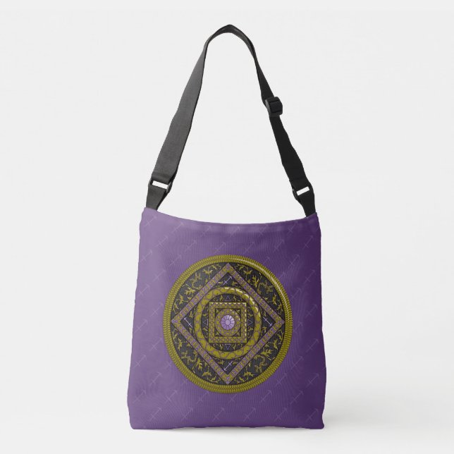Ajustável Sagitário Mandala All-Over-Print Bolsa (Frente)