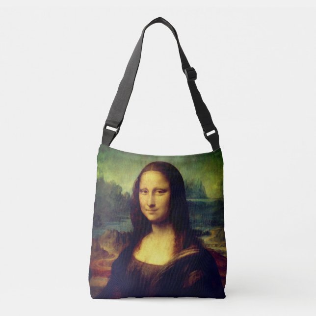 Ajustável Senhoras Bolsa Ruins com Mona Lisa Impressão (Frente)