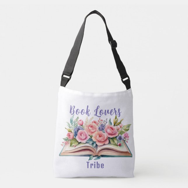 Ajustável Tiras cor-de-rosa com passas de livros Bolsa (Frente)