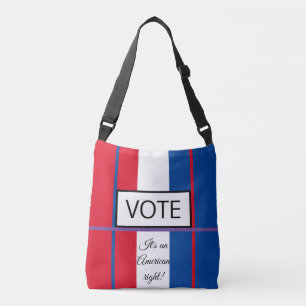 Ajustável Vamos VOTAR! Bolsa transversal