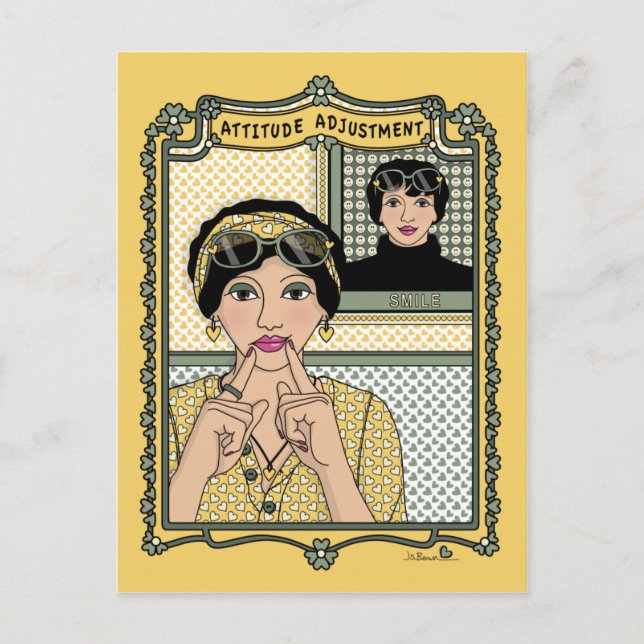 Ajuste de atitude - C_ Cartão postal (Frente)