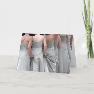 "Ajustes Menores" Bridesmaid Obrigado Cartões