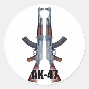 AK47 Duplo Adesivo de espingardas de assalto