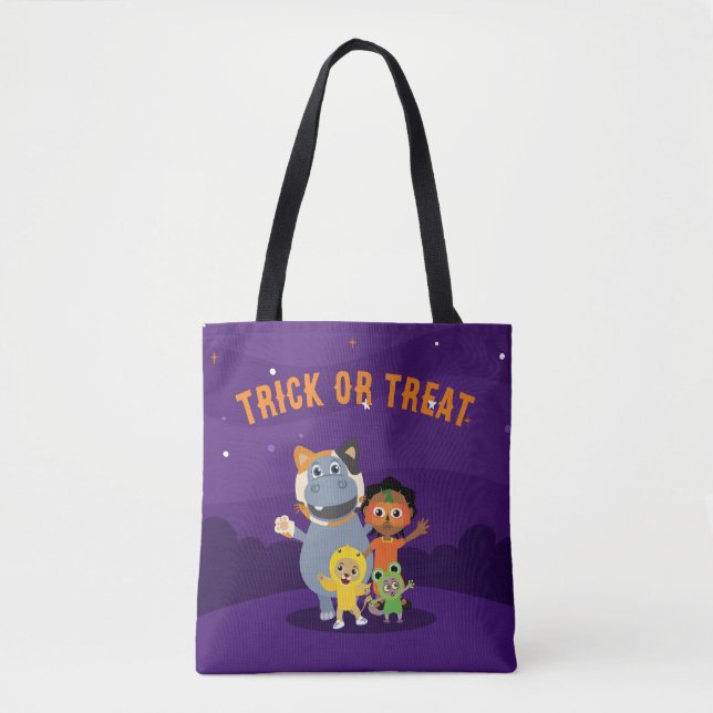 Akili e Amigos Trick ou Treine Tote Bag (Frente)