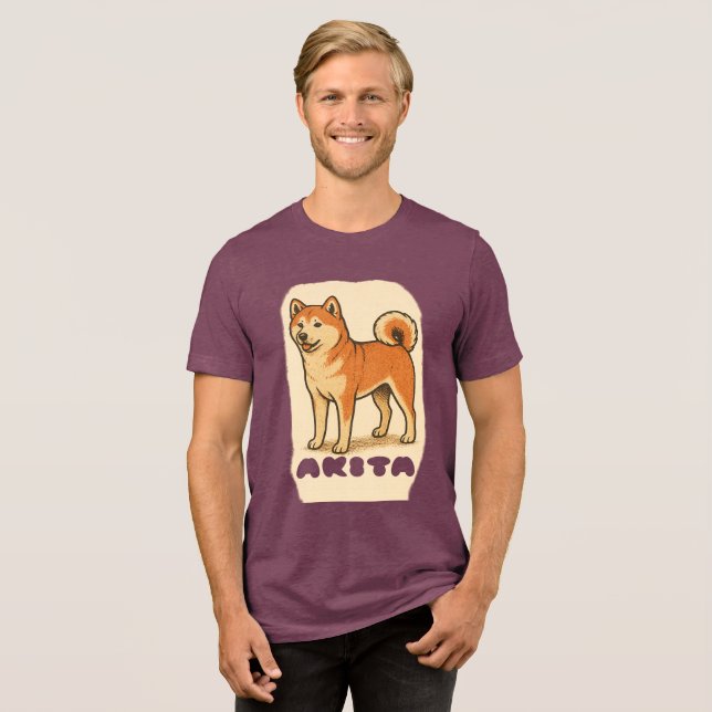 AKITA INU DOG T-Shirt (Frente Completa)