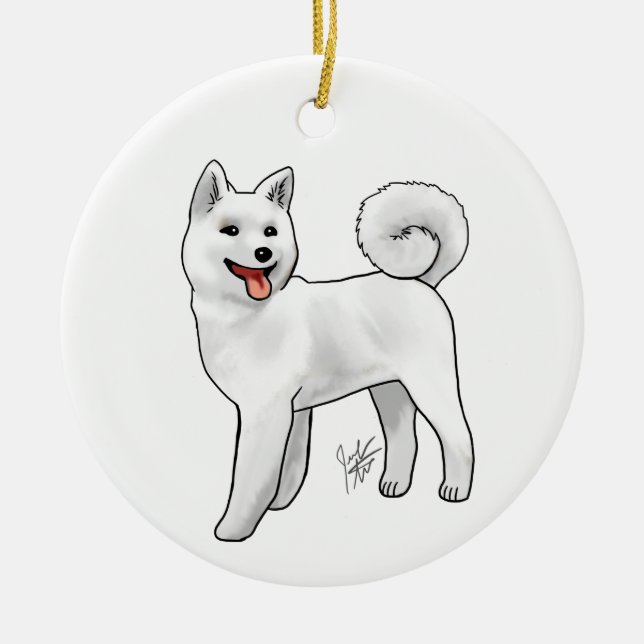 Akita - Ornamento Branco (Frente)