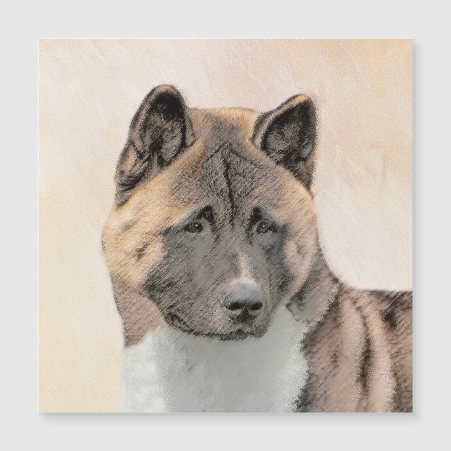 Akita Painting - Bela Arte Canina Original (Frente)