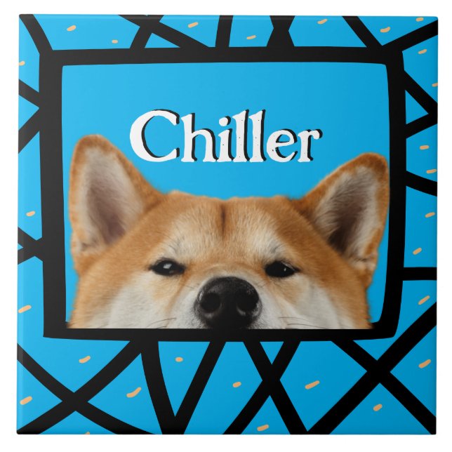 Akita personalizou o quadro fotográfico Azulejo ce (Frente)