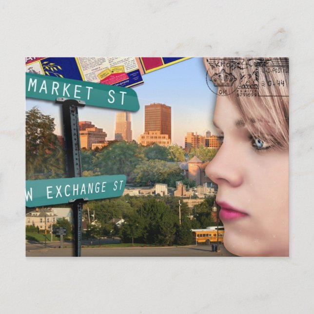 Akron 8 k. Cartão Postal (Frente)