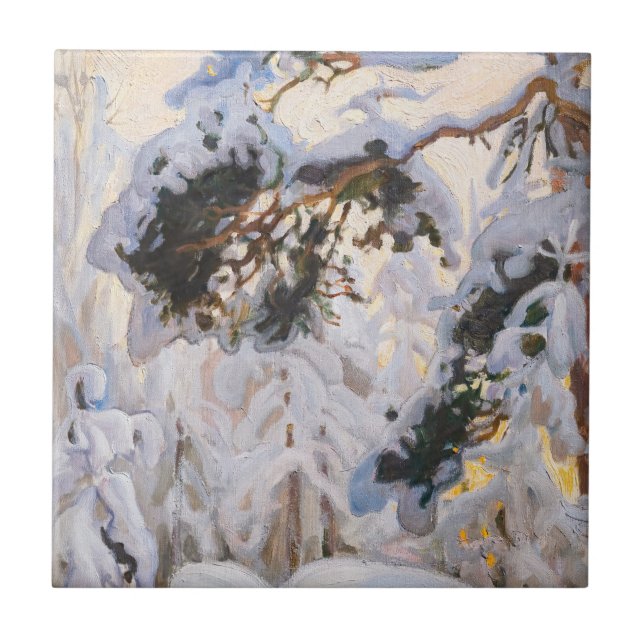 Akseli Gallen-Kallela - Floresta no inverno (Frente)