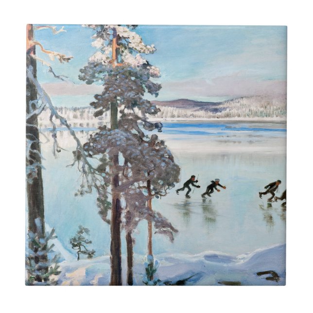 Akseli Gallen-Kallela - Skaters near Kalela Shore (Frente)