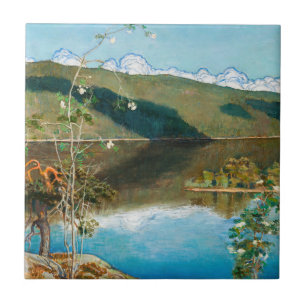 Akseli Gallen-Kallela - Thunderclouds no Horizonte