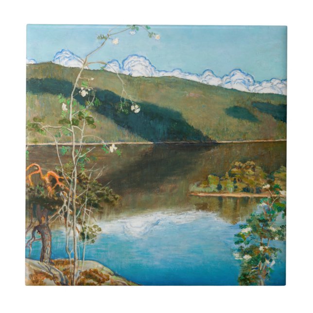 Akseli Gallen-Kallela - Thunderclouds no Horizonte (Frente)