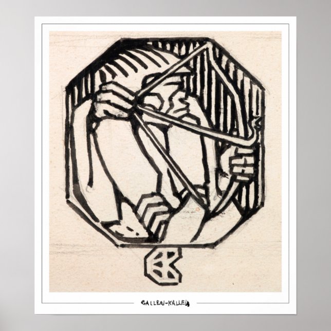 Akseli Gallen-Kallela Zedign Poster nº 226 (Frente)