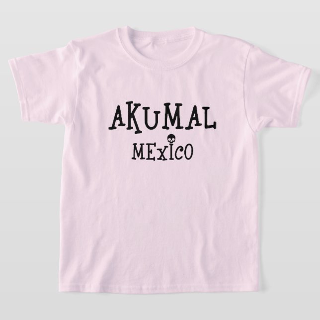 Akumal Mexico Design - Camiseta Básica Das Raparig (Postura )
