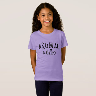Akumal Mexico Design - Camiseta de Jersey Fina par