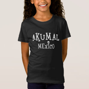 Akumal Mexico Design - Camiseta de Jersey Fina par