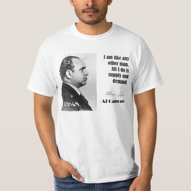Al Capone no negócio - camisa do gângster (Frente)