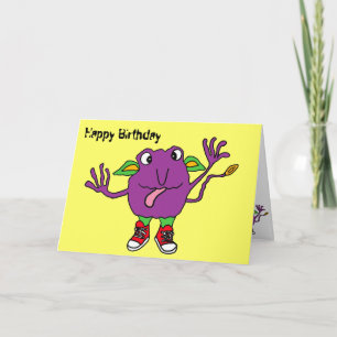 AL- Cartão de Aniversário do Monstro Engraçado