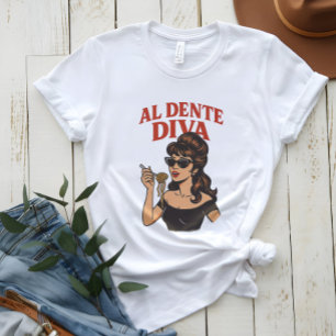 Al Dente Diva Camisa Pop Retro Italiana