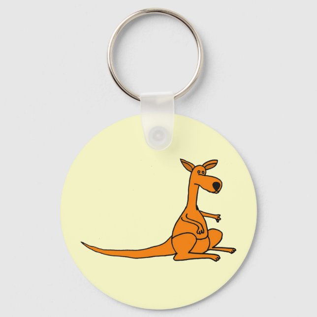 AL- Engraçado Kangaroo Chaveiro (Frente)