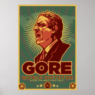 Al Gore para o ditador Poster - personalizado