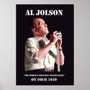 Al Jolson no poster da excursão
