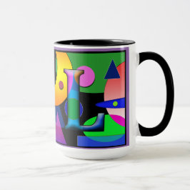 "AL" monograma caneca de café 15 oz