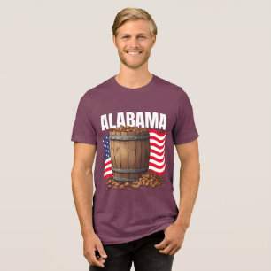 Alabama Masculino Bella+Canvas Escuro