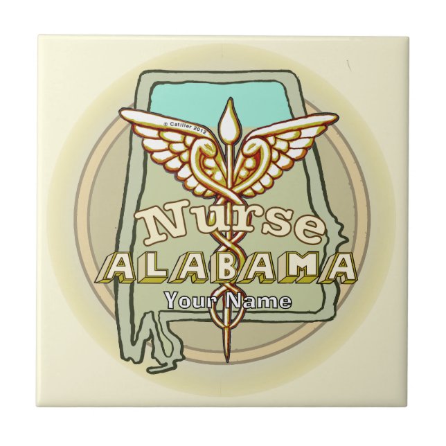 Alabama Nurse Caduceus (Frente)