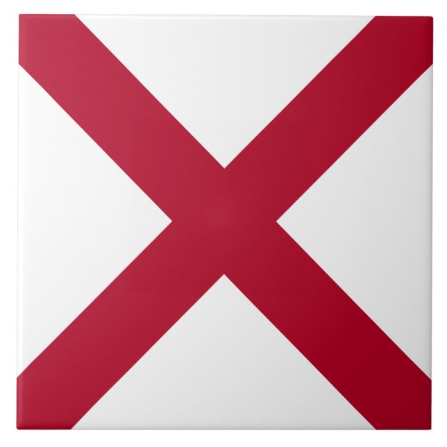 Alabama: Rua Andrew Crimson Cross Flag (Frente)