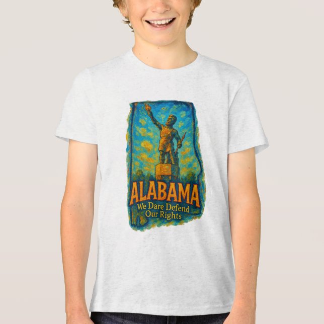 Alabama “We Dare Defend Our Rights” T-Shirt (Frente)